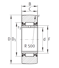 Подшипник NA 2200 2RSR