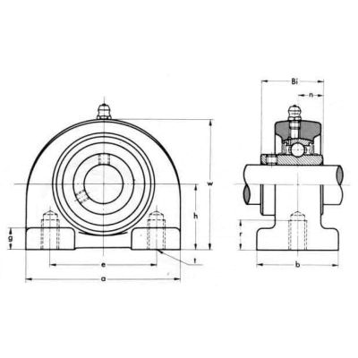 Подшипниковый корпус PA 204 (ASAHI)