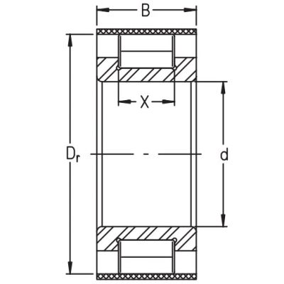 Однорядный роликовый подшипник RSL18 3018 A