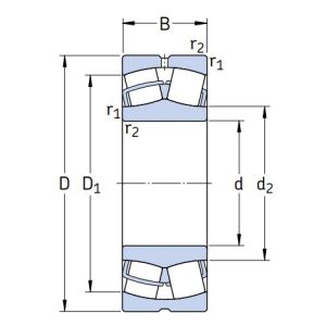 Сферический роликовый подшипник 22205 EAW33 C3