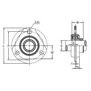 Подшипниковый корпус PFT 205