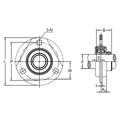 Подшипниковый корпус PFT 204