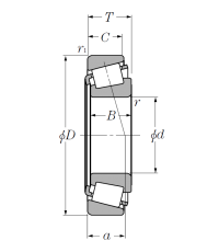 Конический роликовый подшипник 32024 XU