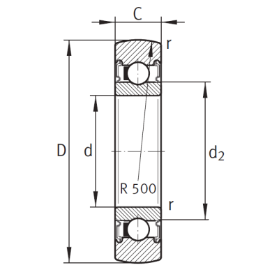 Подшипник LR 203 2RSR