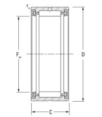 Игольчатый подшипник RNA 4904 A 2RS