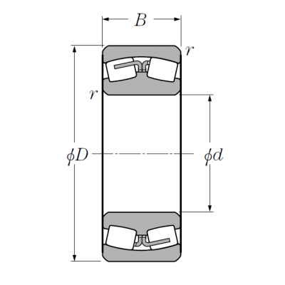 Сферический роликовый подшипник 22218 BD1 (22218 B (EA) D1)