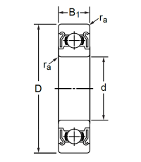 Дюймовый шариковый подшипник RLS 14 (LJ1-3/4)