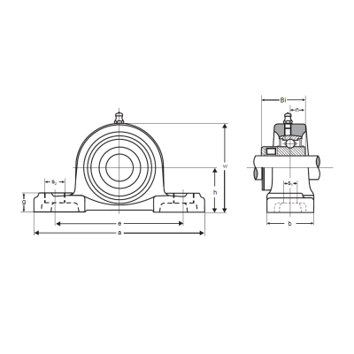 Подшипниковый узел UKP 213