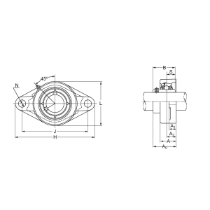 Подшипниковый узел UCFL 310