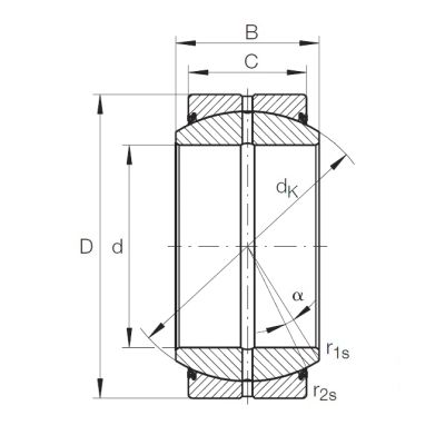 Шарнирный подшипник GE 80 DO 2RS