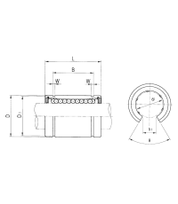 Подшипник LME 40 UU OP