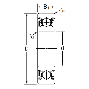 Дюймовый шариковый подшипник RMS 6 ZZ (MJ3/4-2Z)