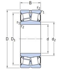 Сферический роликовый подшипник BS2-2209-2RS/VT143 (BS2-2209-2RS/VT143)