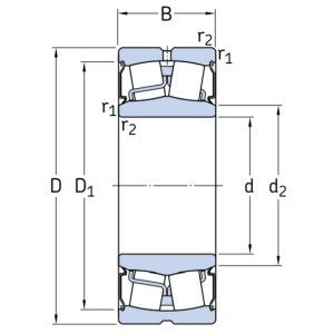 Сферический роликовый подшипник BS2-2209-2RS/VT143 (BS2-2209-2RS/VT143)