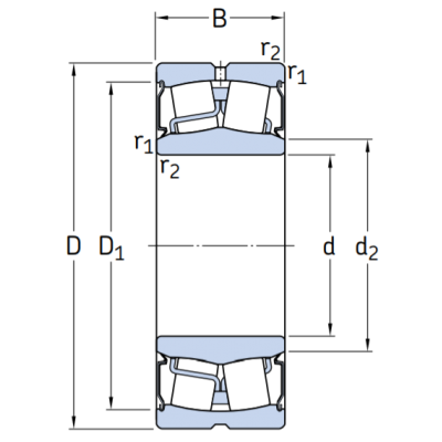 Сферический роликовый подшипник BS2-2209-2RS/VT143 (BS2-2209-2RS/VT143)