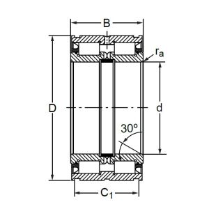 Двухрядный роликовый подшипник SL04 5022 PP2NR