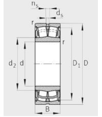 Сферический роликовый подшипник WS 22217 E1 XL 2RSR (WS 22217 E1 XL 2RSR)