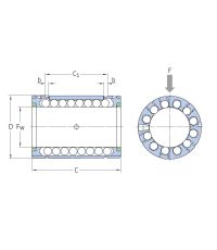 Подшипник линейный LBCR 40 D-2LS