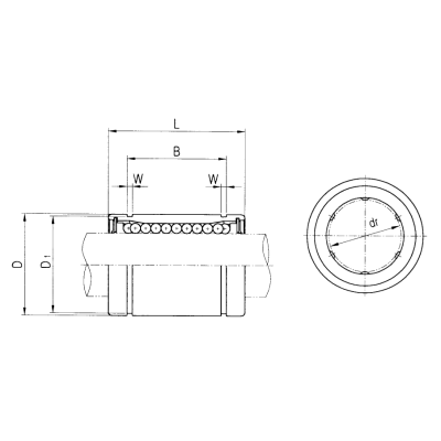 Подшипник LM 16 UU