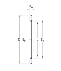 Игольчатый подшипник подшипник AXK 1226