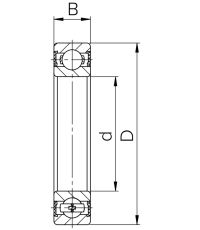 Шариковый однорядный подшипник 76-180306 (6306 2RSC3V2)