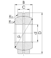 Шарнирный подшипник GE 45 ES