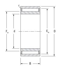 Игольчатый подшипник NAO 35x55x20