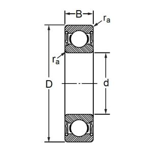 Шариковый однорядный подшипник 76-180102 (6002 2RSC3)