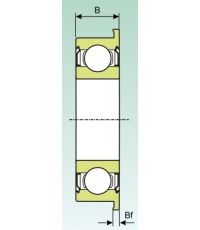 Радиальный шариковый подшипник F 606 ZZ