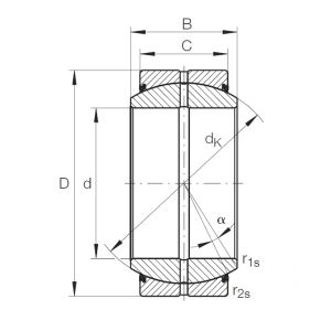 Шарнирный подшипник GE 60 DO 2RS