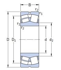 Сферический роликовый подшипник BS2-2215-2RS/VT143 (BS2-2215-2RS/VT143)