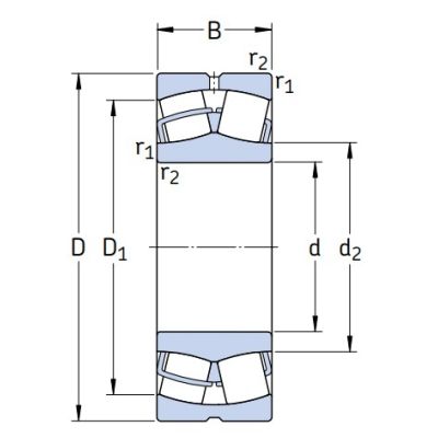 Сферический роликовый подшипник BS2-2215-2RS/VT143 (BS2-2215-2RS/VT143)