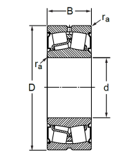 Сферический роликовый подшипник BS2-2216-2CS (BS2-2216-2CS)