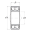 Двухрядный шариковый подшипник 3310 BTNG C3