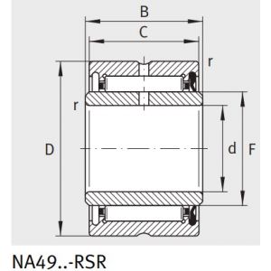 Игольчатый подшипник NA 4907 RSR XL