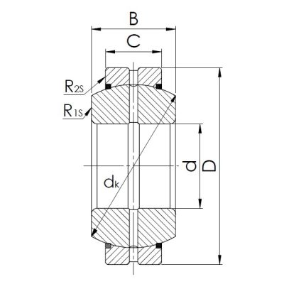 Шарнирный подшипник GE 160 ES 2RS