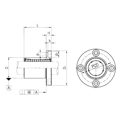 Подшипник LMF 12 UU