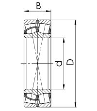 Сферический роликовый подшипник 53617 АН (22317 CCW33)