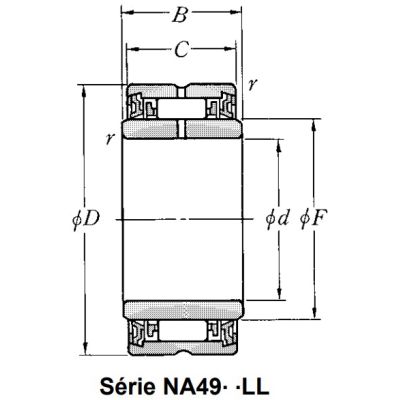 Игольчатый подшипник NA 4900 LL/3AS