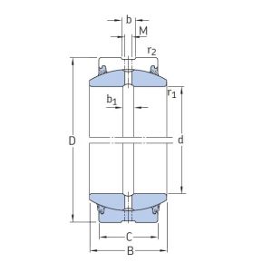 Шарнирный подшипник GE 25 ES 2RS