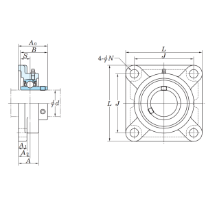 Подшипниковый узел UCF 203 J