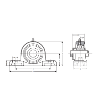 Подшипниковый узел UCP 305 (ASAHI)