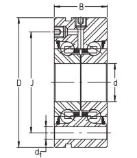 Сверхточный подшипник ZKLF 2068-2RS-PE