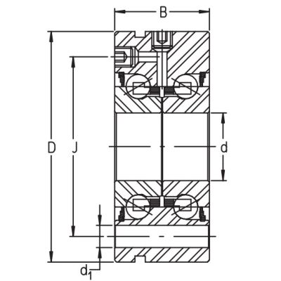 Сверхточный подшипник ZKLF 2068-2RS-PE