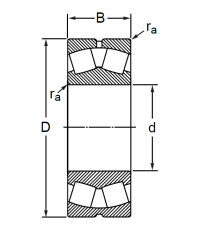 Сферический роликовый подшипник 3003132AMH (23032 CAW33)