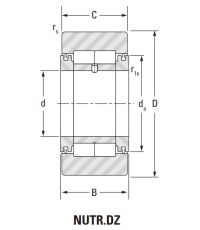 Игольчатый подшипник NUTR 20 DZ