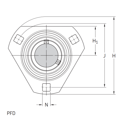 Подшипниковый корпус PFD 62