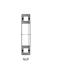 Цилиндрический роликовый подшипник 692409 (NUP 409 N)