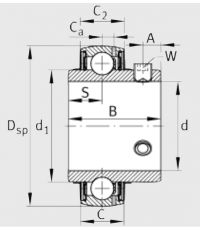 Корпусный подшипник UC 210