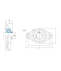 Подшипниковый узел UCFL 207 J